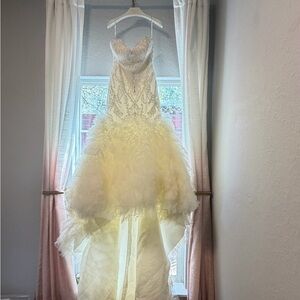 Winnie Couture Ivory Beaded Strapless Wedding Gown